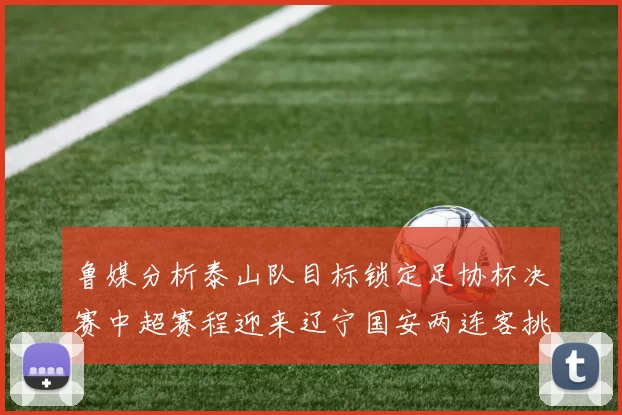 鲁媒分析泰山队目标锁定足协杯决赛中超赛程迎来辽宁国安两连客挑战